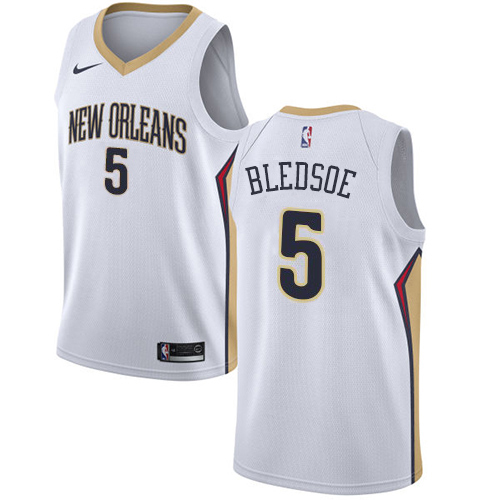 New Orleans Pelicans #5 Eric Bledsoe White Youth Swingman Association Edition Jersey Youth