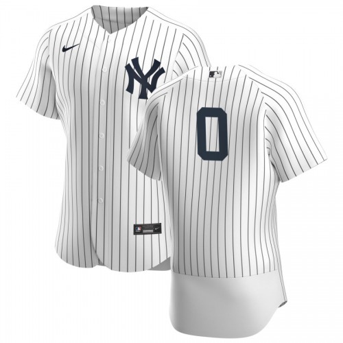 New York New York Yankees #0 Adam Ottavino Men's White Navy Home 2020 Authentic Player Jersey Men's