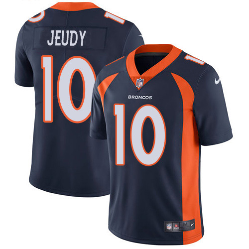 Broncos #10 Jerry Jeudy Navy Blue Alternate Youth Stitched Vapor Untouchable Limited Jersey