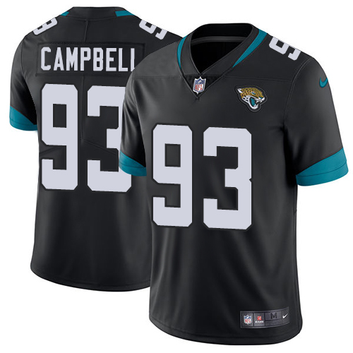 Jacksonville Jaguars #93 Calais Campbell Black Team Color Youth Stitched Vapor Untouchable Limited Jersey Youth