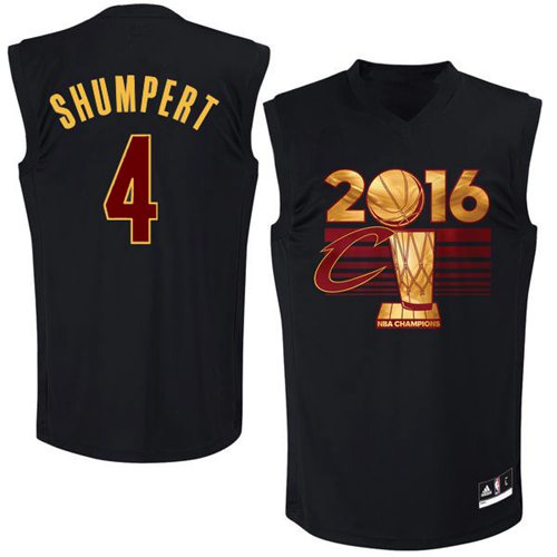 Cleveland Cavaliers #4 Iman Shumpert Black 2016 Finals Champions Stitched Jersey Mens
