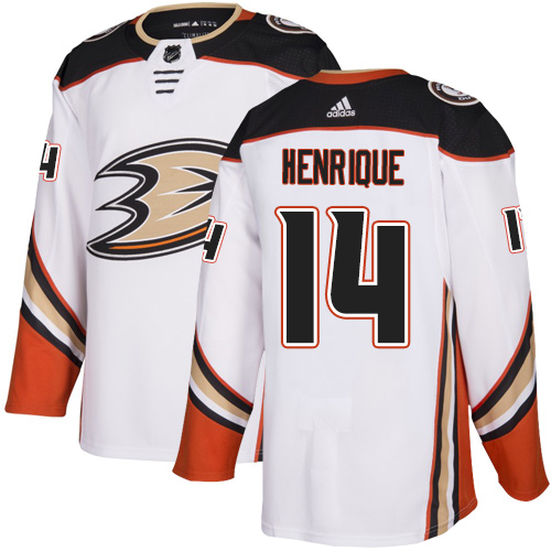 Adidas Anaheim Ducks #14 Adam Henrique White Road Authentic Youth Stitched Jersey Youth