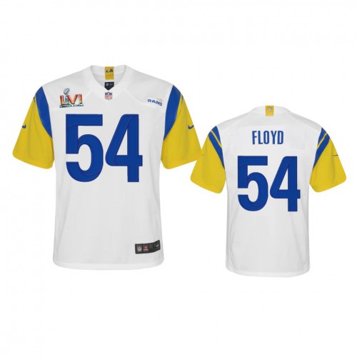 Los Angeles Los Angeles Rams #54 Leonard Floyd Youth Super Bowl LVI Patch Alternate Game Jersey - White Youth