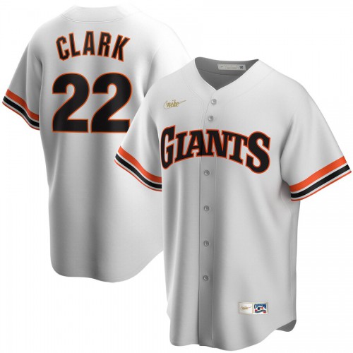 San Francisco San Francisco Giants #22 Will Clark Home Cooperstown Collection Player Jersey White Men's