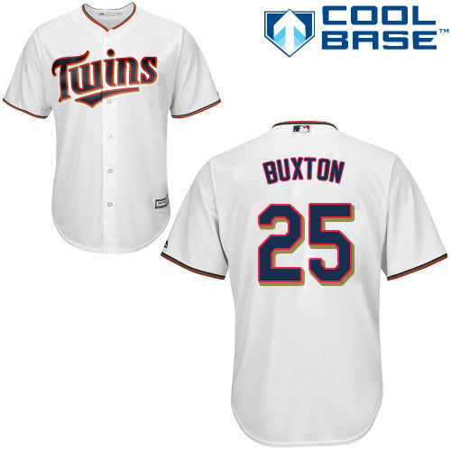 Minnesota Twins #25 Byron Buxton White Cool Base Stitched Youth Jersey Youth