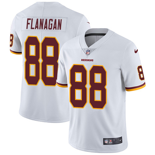 Washington Commanders #88 Matt Flanaga White Men's Stitched Vapor Untouchable Limited Jersey Men's
