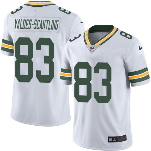 Green Bay Packers #83 Marquez Valdes-Scantling White Men's Stitched Vapor Untouchable Limited Jersey Men's