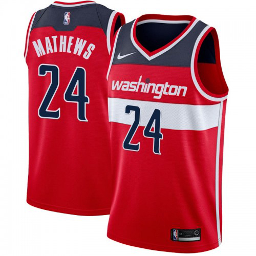 Washington Wizards #24 Garrison Mathews Red Womens Swingman Icon Edition Jersey Womens