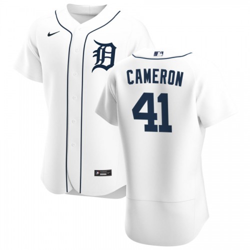 Detroit Detroit Tigers #41 Daz Cameron Men's White Home 2020 Authentic Player Jersey Men's