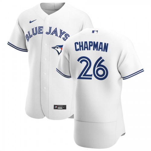 Toronto Toronto Blue Jays #26 Matt Chapman Men's White Home 2020 Authentic Player Jersey Men's