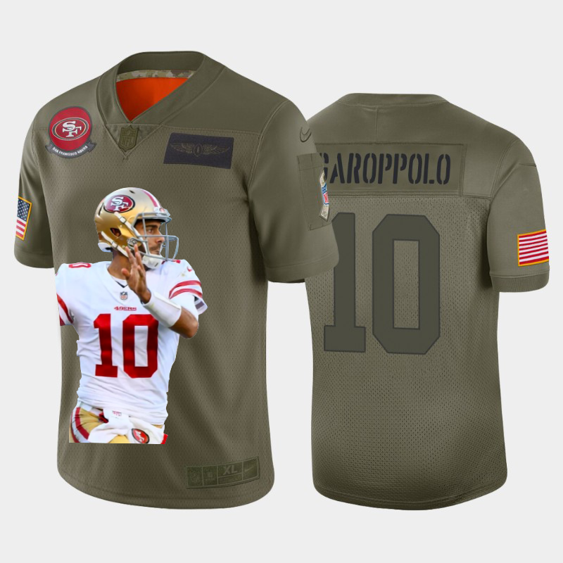 San Francisco 49ers #10 Jimmy Garoppolo Team Hero 3 Vapor Limited Jersey Camo