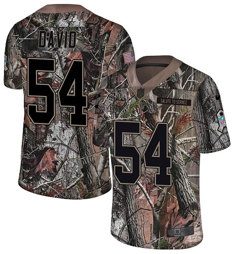 Buccaneers #54 Lavonte David Camo Youth Stitched Limited Rush Realtree Jersey