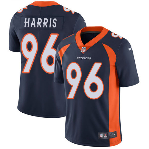 Denver Broncos #96 Shelby Harris Navy Blue Alternate Youth Stitched Vapor Untouchable Limited Jersey Youth