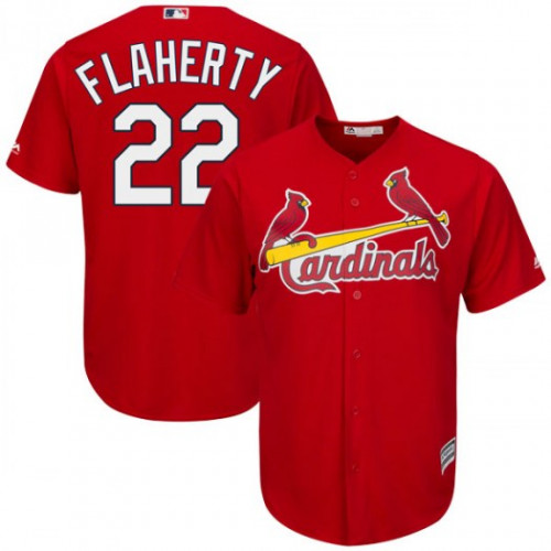St.Louis Cardinals #22 Jack Flaherty Red New Cool Base Stitched Jersey Men's