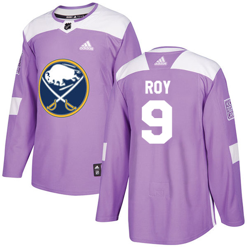 Adidas Buffalo Sabres #9 Derek Roy Purple Authentic Fights Cancer Stitched Jersey Men's
