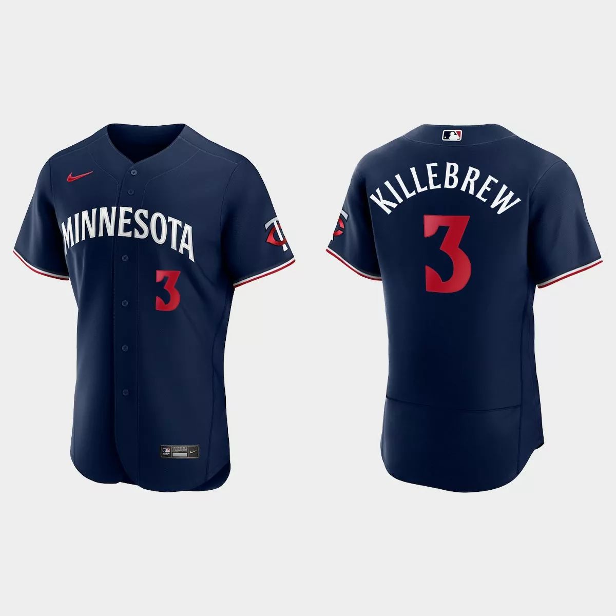 Minnesota Twins #3 Harmon Killebrew Men's 2023 Authentic Jersey - Navy