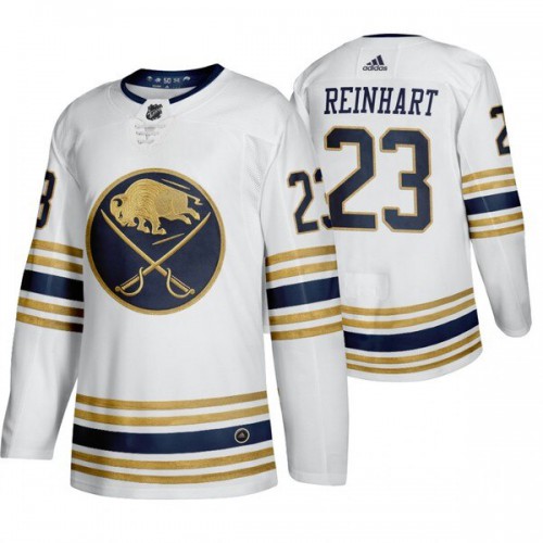 Buffalo Buffalo Sabres #23 Sam Reinhart White 50th Anniversary Third 2019-20 Jersey Men's