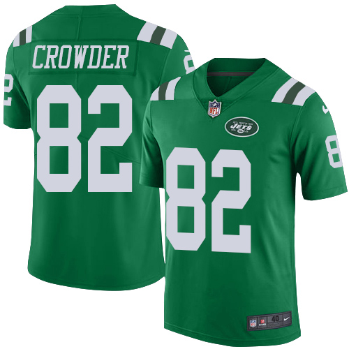 New York Jets #82 Jamison Crowder Green Men's Stitched Elite Rush Jersey Men's