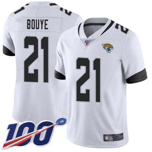 Jacksonville Jaguars #21 A.J. Bouye White Men's Stitched 100th Season Vapor Limited Jersey Men's