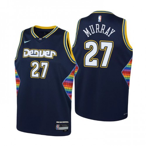 Denver Denver Nuggets #27 Jamal Murray Youth Navy 2021/22 Swingman Jersey - City Edition Youth