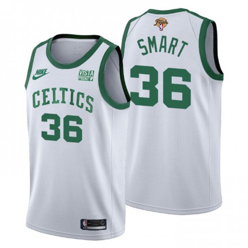 Boston Boston Celtics #36 Marcus Smart Releases Classic Edition Womens 2022 Finals 75th Anniversary Jersey White Womens