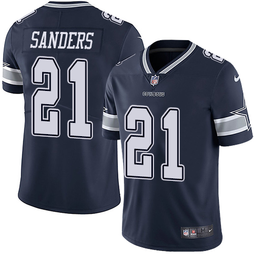 Cowboys #21 Deion Sanders Navy Blue Team Color Youth Stitched Vapor Untouchable Limited Jersey