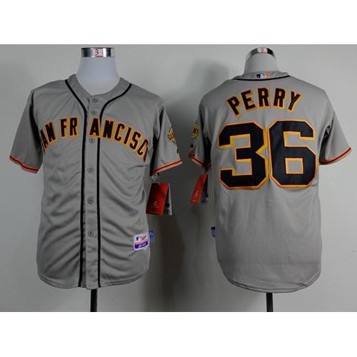 San Francisco Giants #36 Gaylord Perry Grey Road Cool Base Stitched Jersey Men's