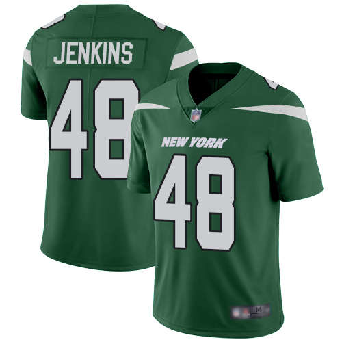 New York Jets #48 Jordan Jenkins Green Team Color Youth Stitched Vapor Untouchable Limited Jersey Youth