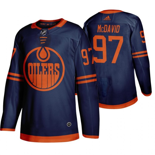 Edmonton Edmonton Oilers #97 Connor McDavid Blue 2019-20 Third Alternate Jersey Men's