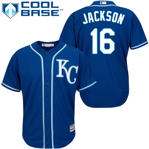 Kansas City Royals #16 Bo Jackson Royal Blue Cool Base Stitched Youth Jersey Youth