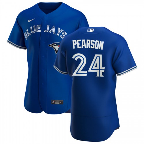 Toronto Toronto Blue Jays #24 Nate Pearson Men's Royal Alternate 2020 Authentic Player Jersey Men's