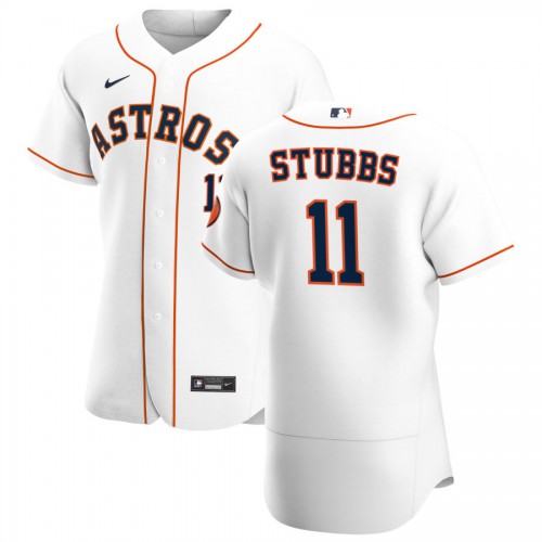 Houston Houston Astros #11 Garrett Stubbs Men's White Home 2020 Authentic Player Jersey Men's