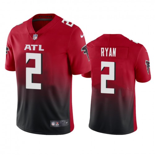 Atlanta Atlanta Falcons #2 Matt Ryan Men's Red 2nd Alternate 2020 Vapor Untouchable Limited Jersey Men's