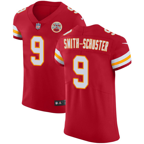 Chiefs #9 JuJu Smith-Schuster Red Team Color Men's Stitched Vapor Untouchable Elite Jersey