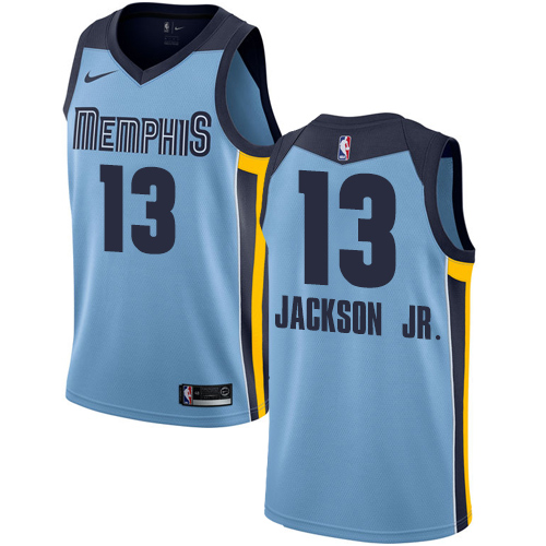 Memphis Grizzlies #13 Jaren Jackson Jr. Light Blue Womens Swingman Statement Edition Jersey Womens