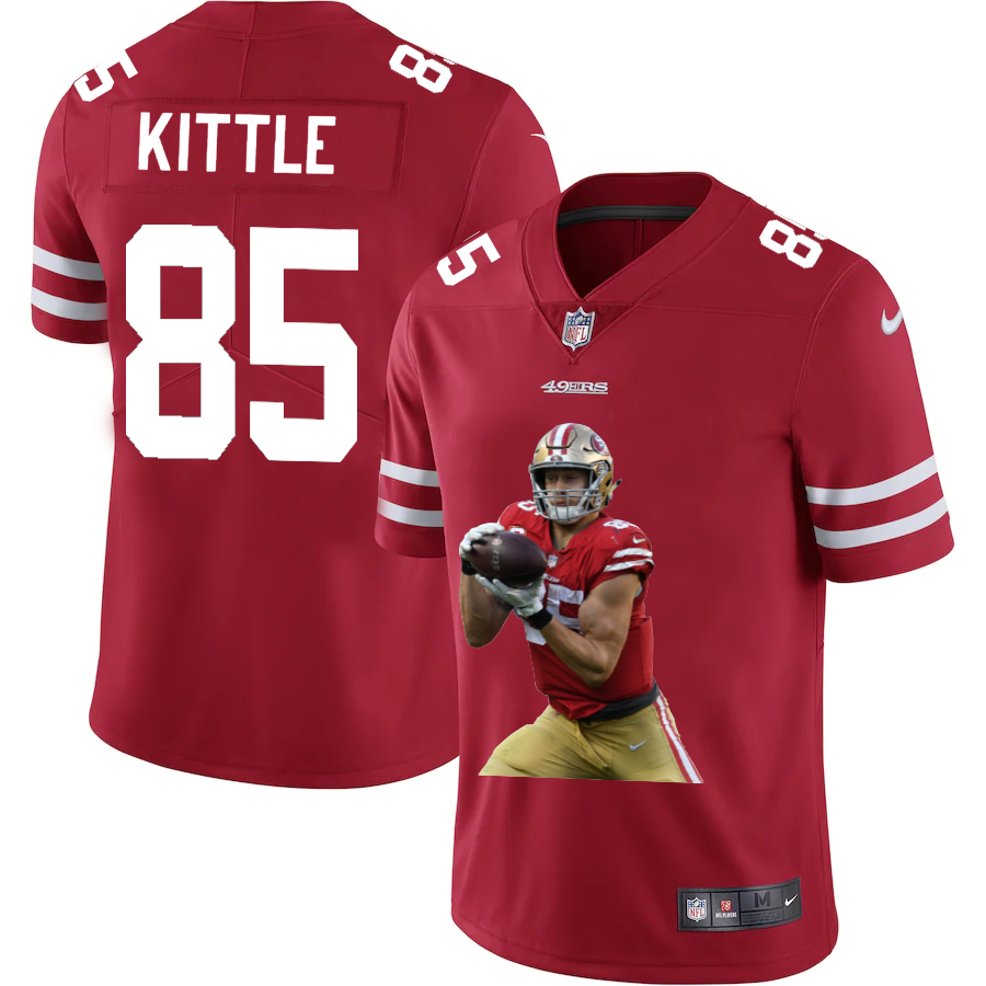 San Francisco 49ers #85 George Kittle Team Hero 3 Vapor Limited Jersey Red