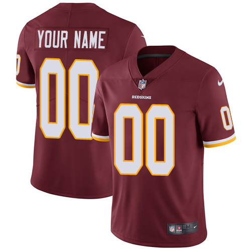 Washington Commanders Customized Burgundy Red Team Color Stitched Vapor Untouchable Limited Men's Jersey