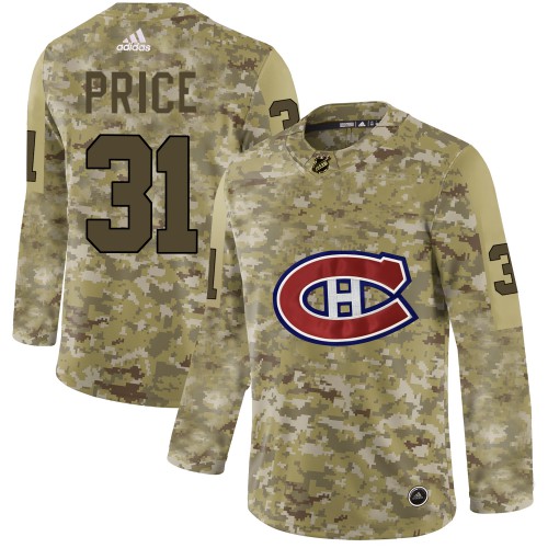 Adidas Montreal Canadiens #31 Carey Price Camo Authentic Stitched Jersey Men's