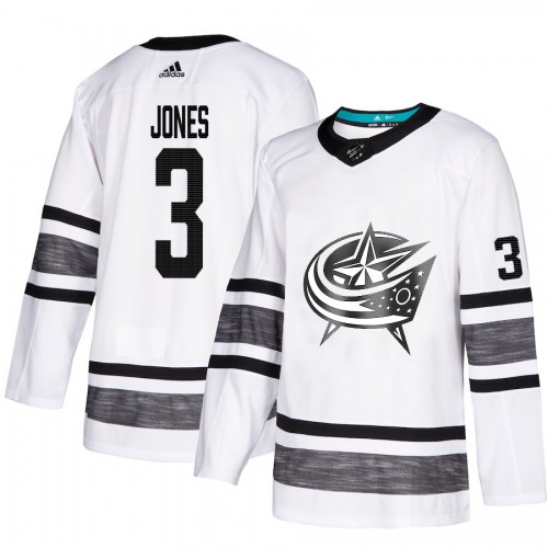 Adidas Columbus Blue Jackets #3 Seth Jones White Authentic 2019 All-Star Stitched Youth Jersey Youth