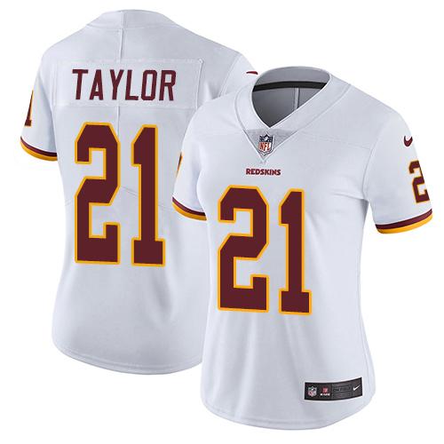 Commanders #21 Sean Taylor White Women's Stitched Vapor Untouchable Limited Jersey
