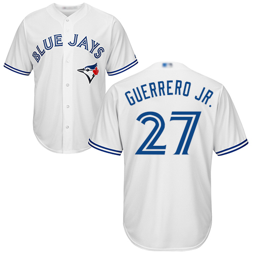 Toronto Blue Jays #27 Vladimir Guerrero Jr. White New Cool Base Stitched Jersey Men's