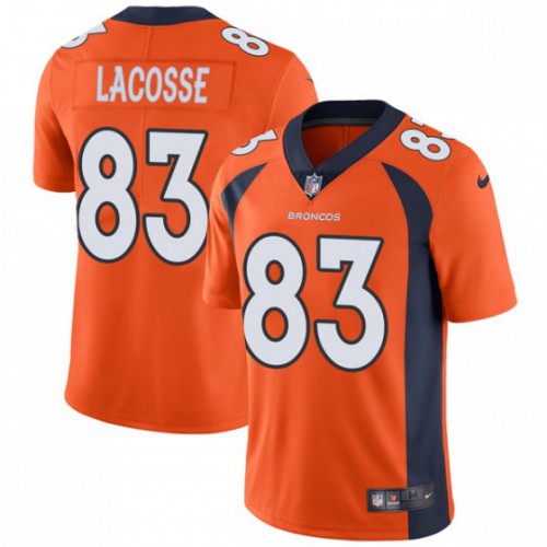 Denver Broncos #83 Matt LaCosse Orange Team Color Men's Stitched Vapor Untouchable Limited Jersey Men's