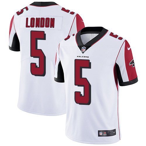 Falcons #5 Drake London White Stitched Youth Vapor Untouchable Limited Jersey