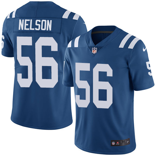 Colts #56 Quenton Nelson Royal Blue Team Color Men's Stitched Vapor Untouchable Limited Jersey