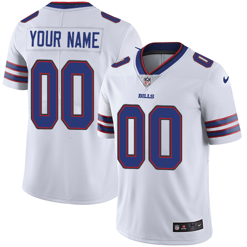 Buffalo Bills Customized White Stitched Vapor Untouchable Limited Youth Jersey