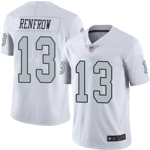 Las Vegas Raiders #13 Hunter Renfrow White Men's Stitched Limited Rush Jersey Men's