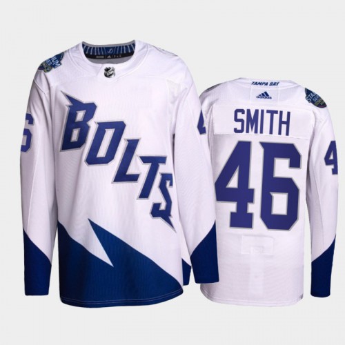 Adidas Tampa Bay Lightning #46 Gemel Smith Men's 2022 Stadium Series Authentic Jersey - White Men's