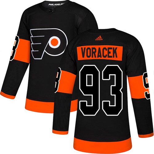 Adidas Philadelphia Flyers #93 Jakub Voracek Black Alternate Authentic Stitched Youth Jersey Youth