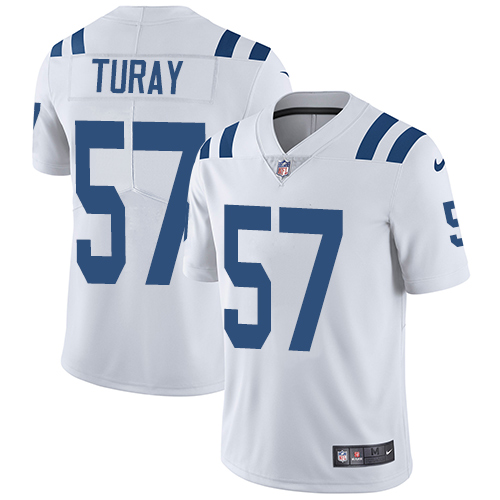 Indianapolis Colts #57 Kemoko Turay White Men's Stitched Vapor Untouchable Limited Jersey Men's