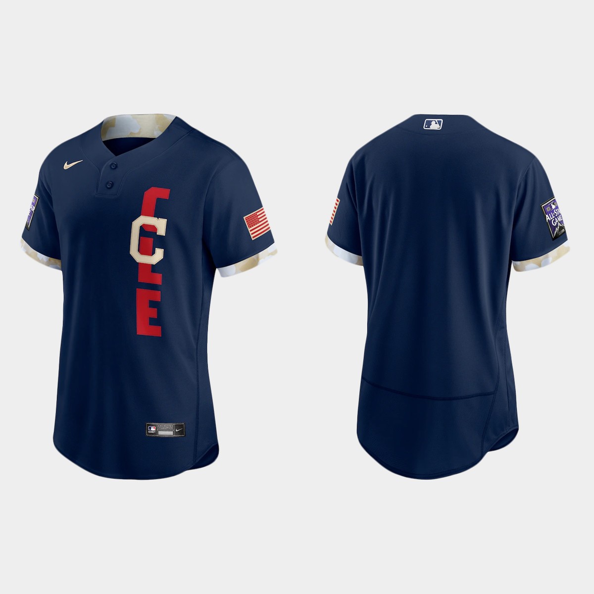 Cleveland Guardians 2021 All Star Game Authentic Navy Jersey